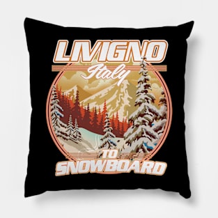 Livigno Italy To Snowboard Pillow