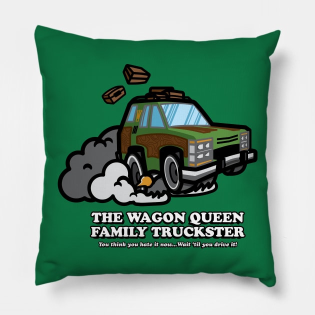 Wagon Queen Family Truckster Pillow by stevegoll68