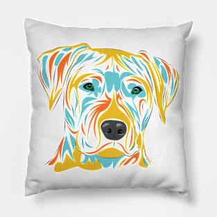 An Artwork For A Cute Dog ( Vector Art Style ) Pillow