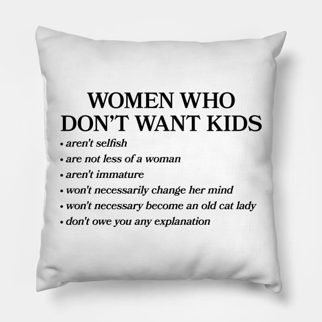 No Kids Pillow by n23tees