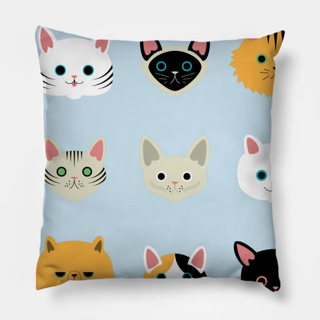 I love Cats coz people sucks - Cat lover Tshirt Pillow by MADesigns