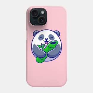 Cute Panda Holding Bamboo Cartoon Phone Case