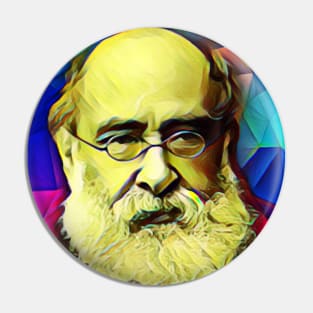 Anthony Trollope Colourful Portrait | Anthony Trollope Artwork 7 Pin