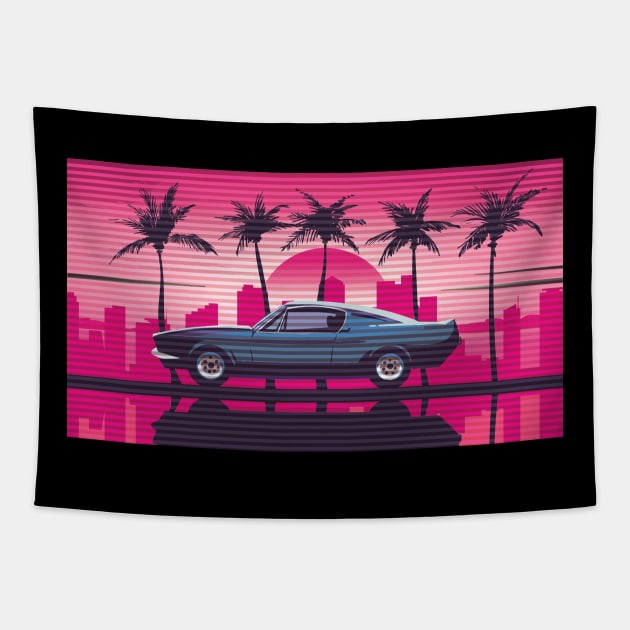 Retro Car Tapestry by GermanStreetwear