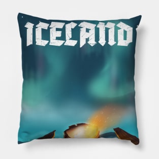 Iceland aurora borealis Pillow