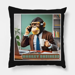 Monkey Business Pillow