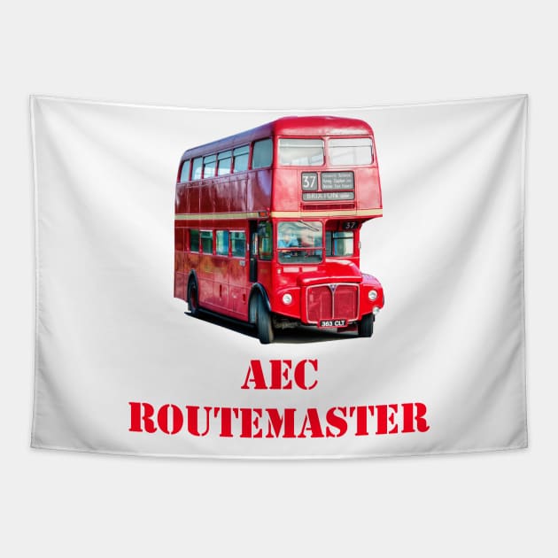 AEC Routemaster London Bus Tapestry by SteveHClark