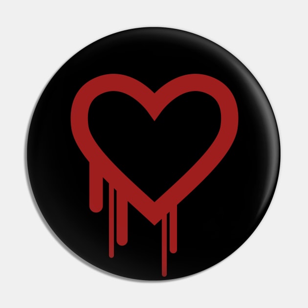 Bleeding Heart Pin by richardsimpsonart