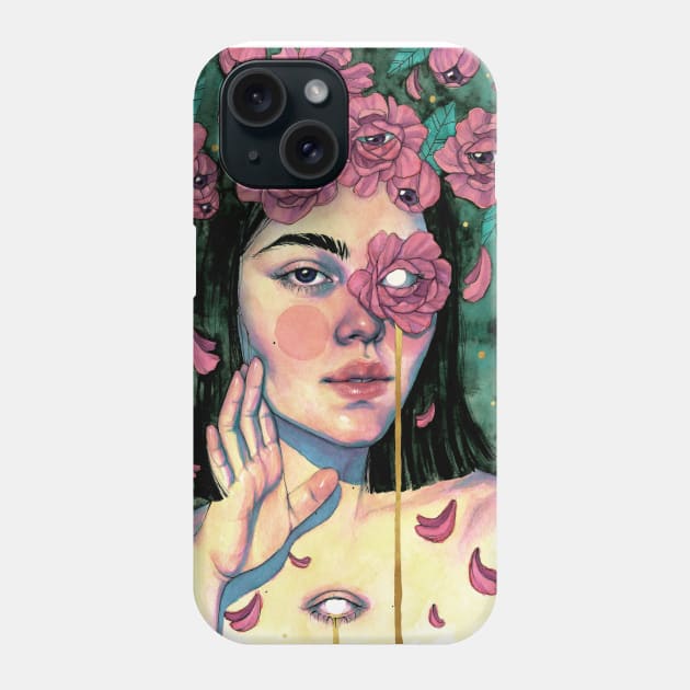 Pienso en tu mirá Phone Case by roselinestephania