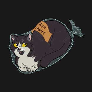 Catloaf: Rye Swirl (Tuxedo, L variant) T-Shirt