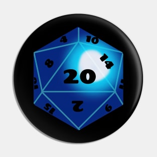 Dice 20 Roll playing game Pin