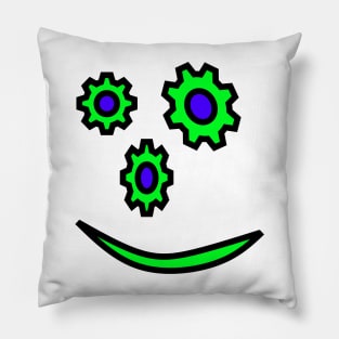 Green Face Pillow