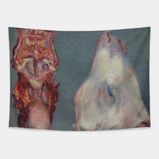 Calf's Head and Ox Tongue by Gustave Caillebotte Tapestry