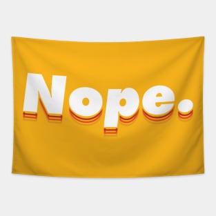 Nope. Warm color scheme, Typographic modern minimalist style. Tapestry