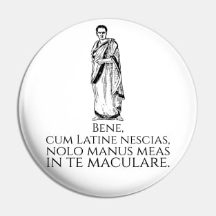 Classical Latin Phrase - Ancient Rome SPQR - Roman History Pin