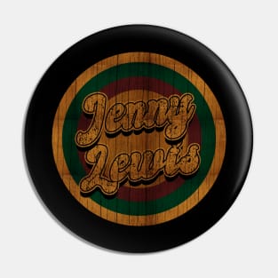 Circle Retro Jenny Lewis Pin