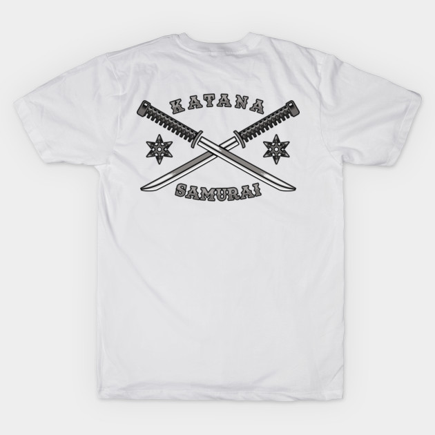 Samurai Warrior Skull Sword Adult T Shirt