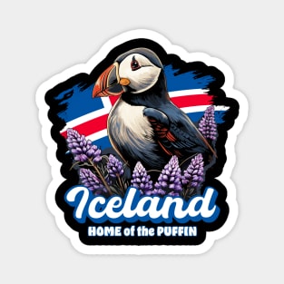 Iceland – Home Of The Puffin Magnet