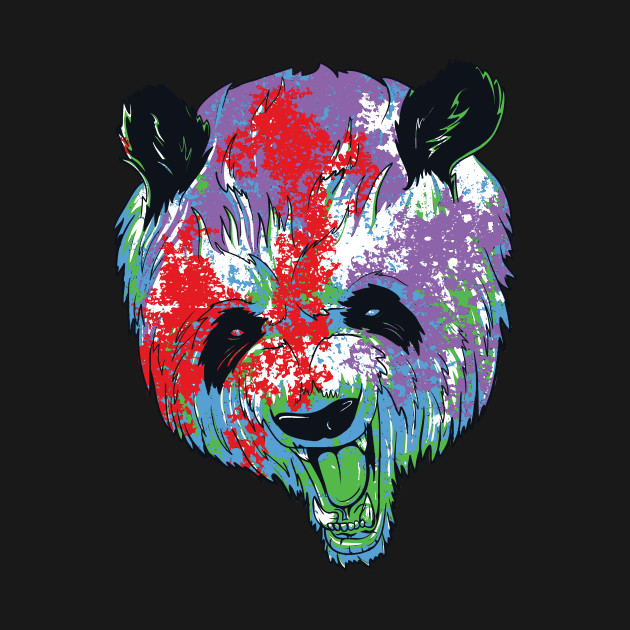 colorful panda panda bear t shirt teepublic
