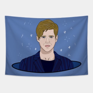 Aaron Tveit Cartoon Tapestry