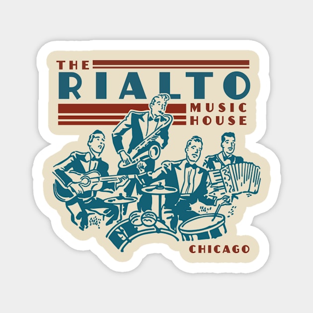 Rialto Records Magnet by MindsparkCreative