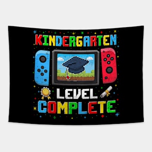 Kids Kindergarten Level Complete Last Day Of School Graduated Boy Tapestry