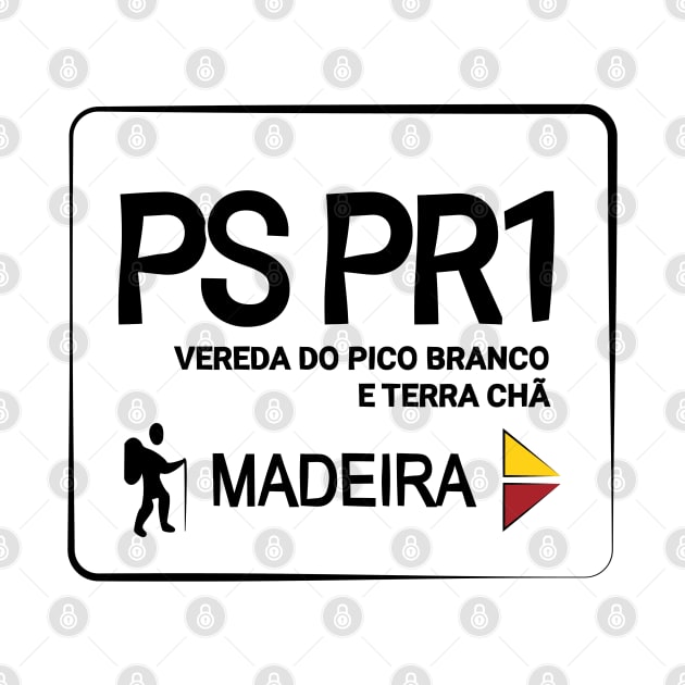 Madeira Island PS PR1 VEREDA DO PICO BRANCO E TERRA CHÃ logo by Donaby