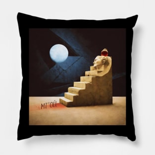 abstract staircase illustration Pillow