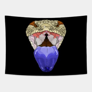 Blue Tongue Skink Face Tapestry