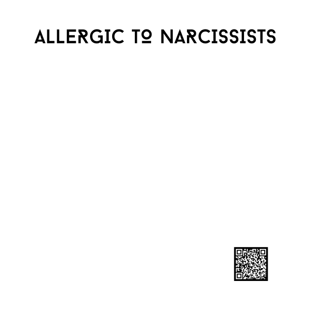 Allergic to Narcissists Crewneck (New) Light by RJ Tolson's Merch Store