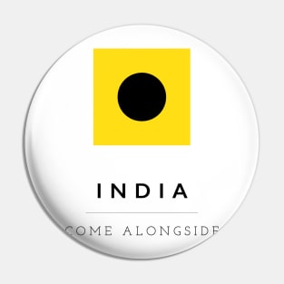 India: ICS Flag Semaphore Pin