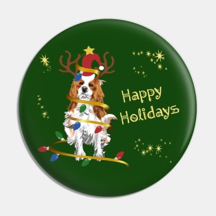 Cavalier King Charles Spaniel Holiday Gifts Pin