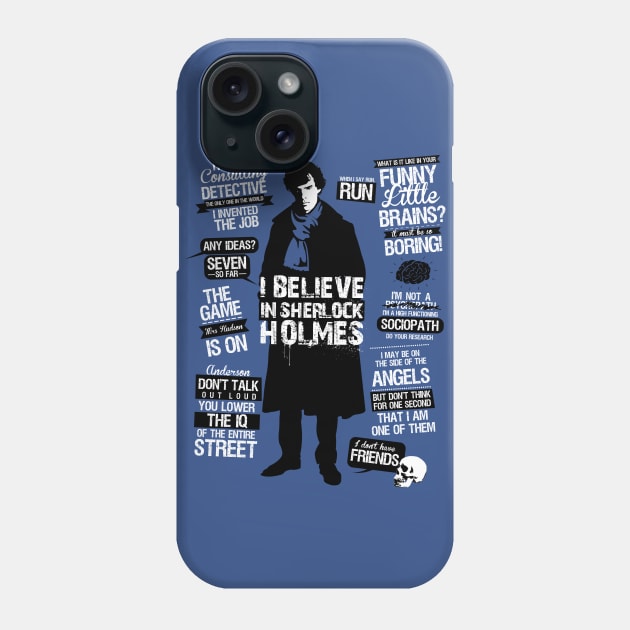 Detective Quotes Phone Case by TomTrager