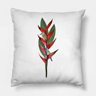 Heliconia - Flower - European Roller - Bird - Africa Pillow