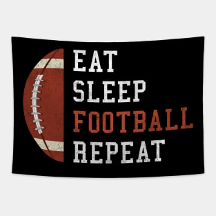 Eat Sleep Football Repeat Funny Gift Tapestry