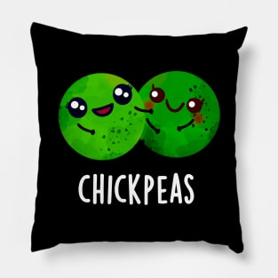 Chick Peas Funny Girl Pea Pun Pillow