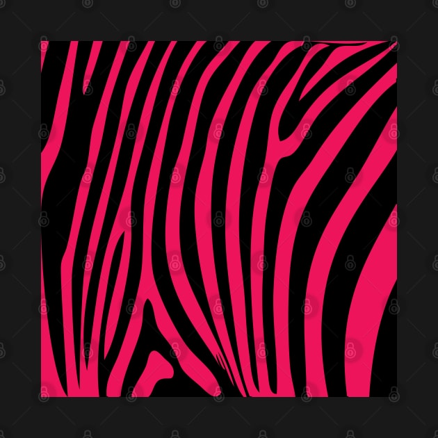 Hot Pink Zebra Pattern by williamcuccio