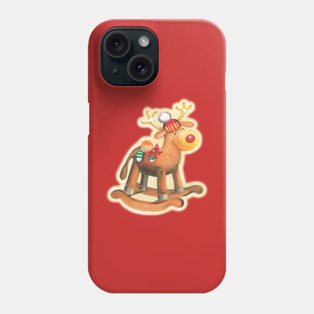 Rocking Reindeer Phone Case by designseventy