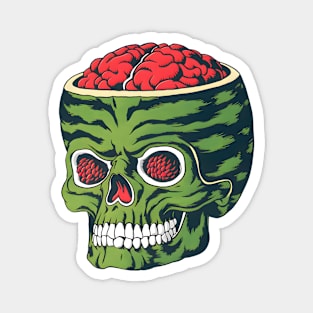 Watermelon Skull Magnet
