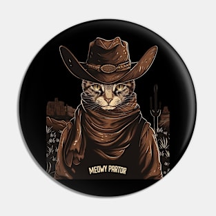 Cat Cowboy Adventures Whiskered Pin