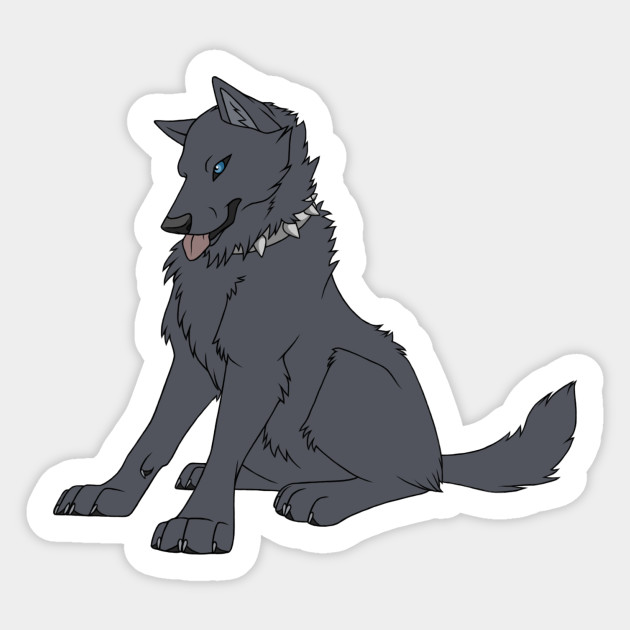 Wolf S Rain Blue Wolfs Rain Sticker Teepublic