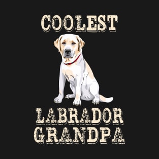 Coolest Labrador Dog Grandpa T-Shirt