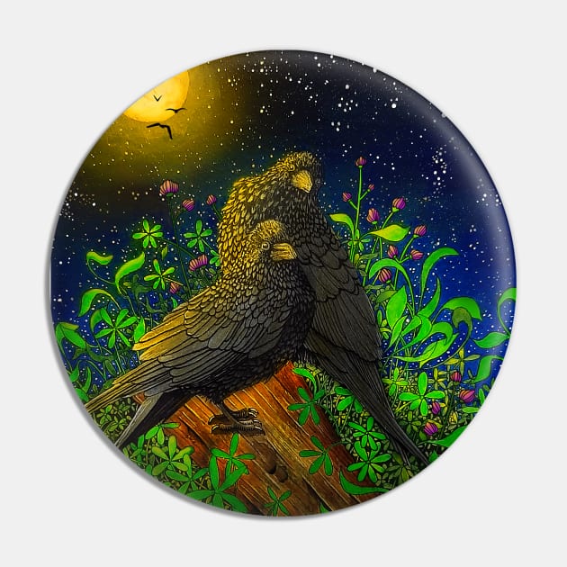 Crows Pin by ilhnklv