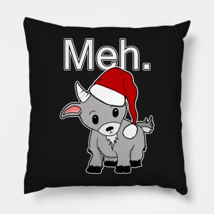 Meh. Christmas goat Pillow