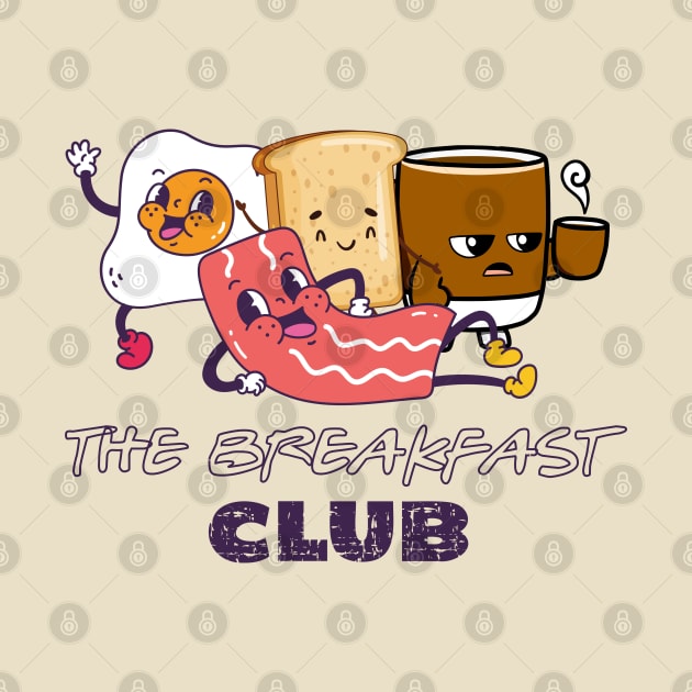 The Real Breakfast club, Bacon, egg, coffee and toast T-Shirt by Teessential