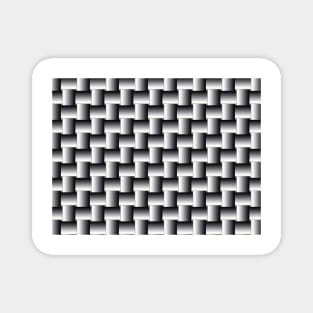 Silver Weave Pattern Magnet