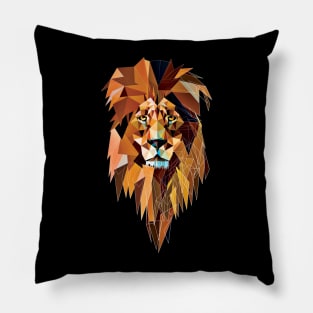 Geometric lion Pillow