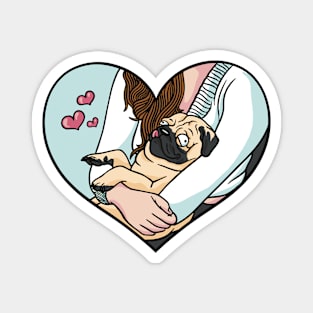 Cute Cartoon Pug // Pug Lover Magnet