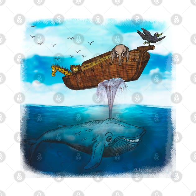 The great whale in the time of the ark by Henry Drae