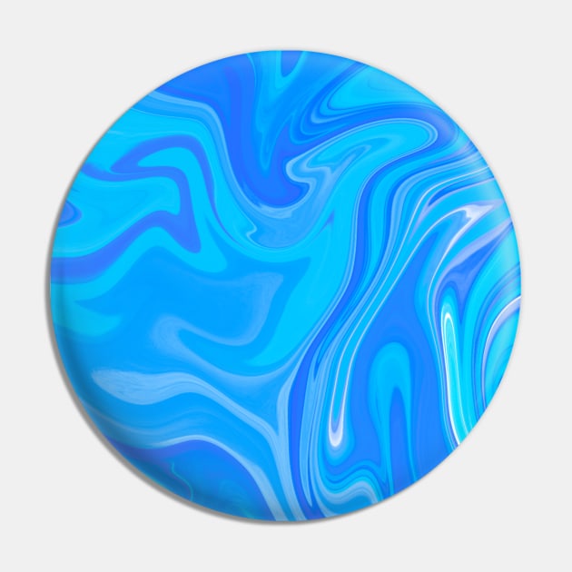 Blue marble Pin by AS.PAINTINGS